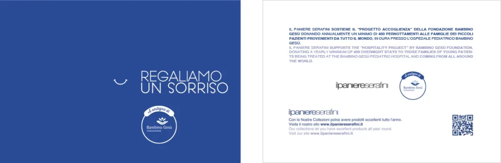 Cartolina a sostegno della Fondazione Bambino Gesù